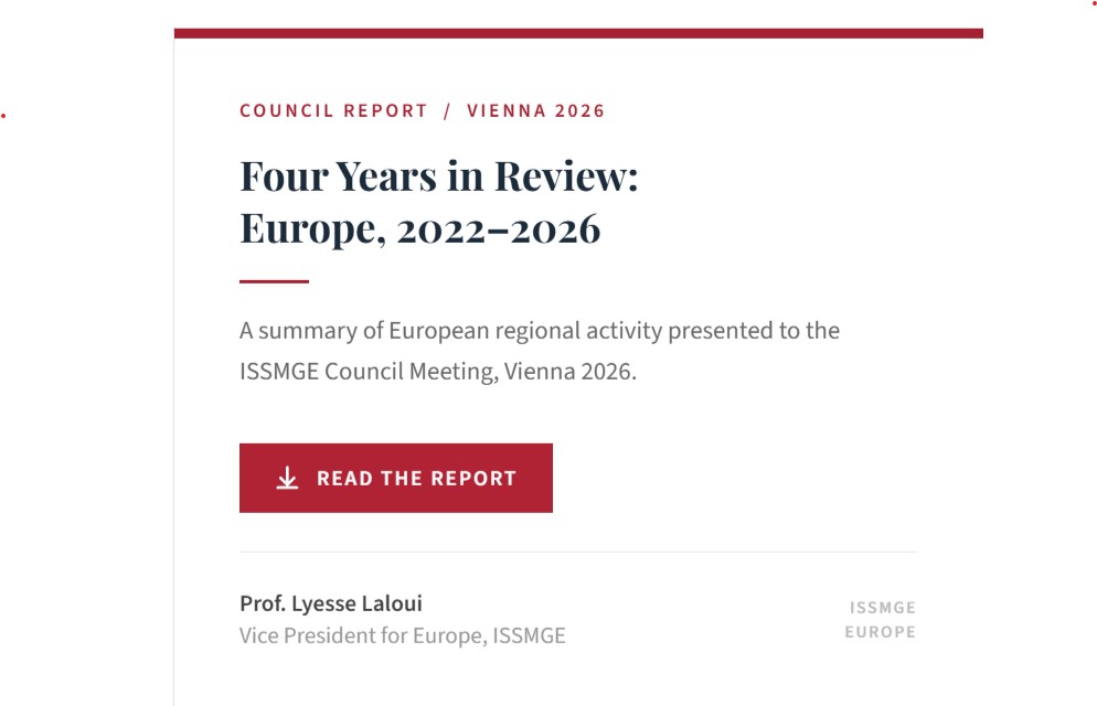 Wll the latest geotechnical and soil mechanics news from acorss Europe includeing the 5th European ISSMGE National Assembly in Skopje, North Macedonia
